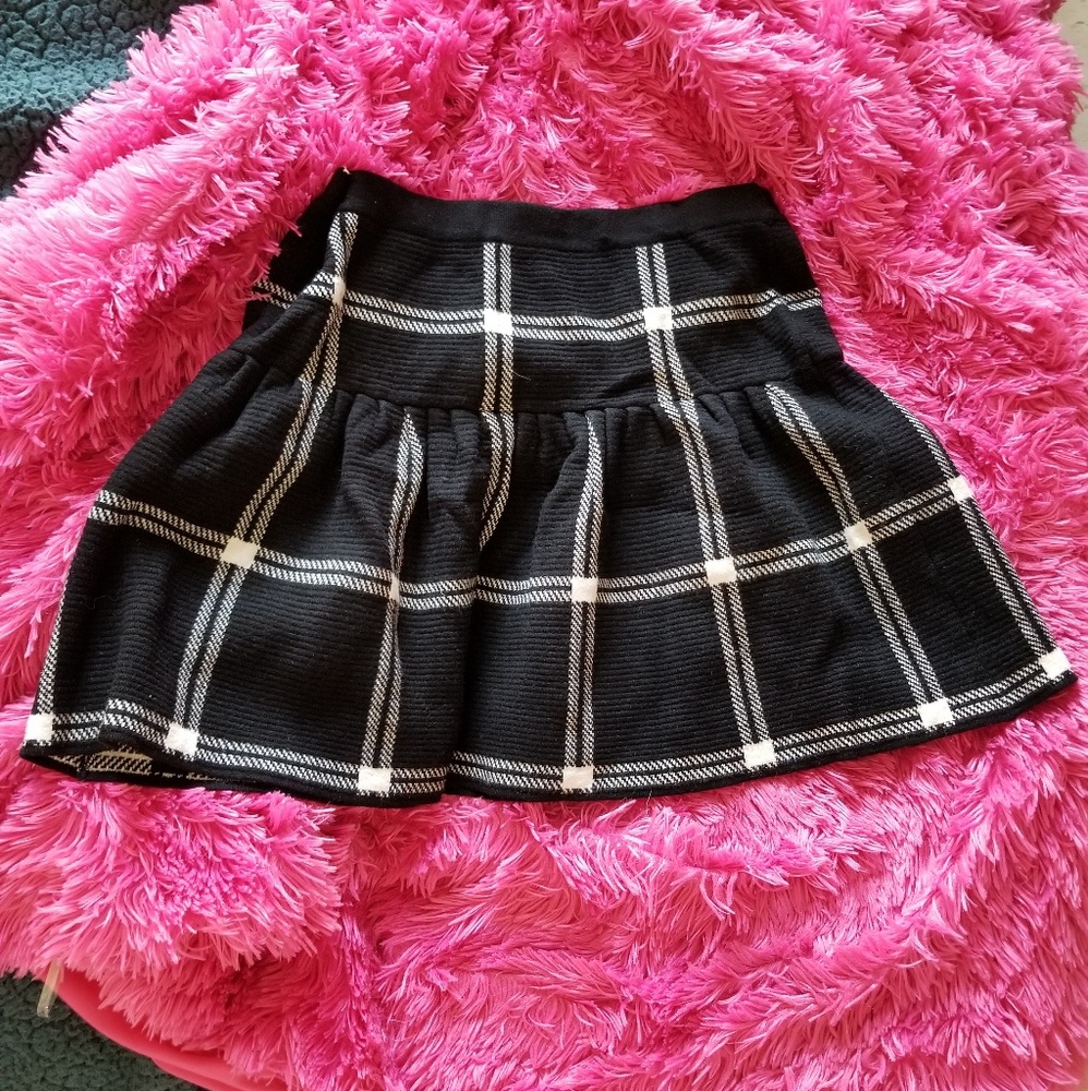 Plaid skater skirt